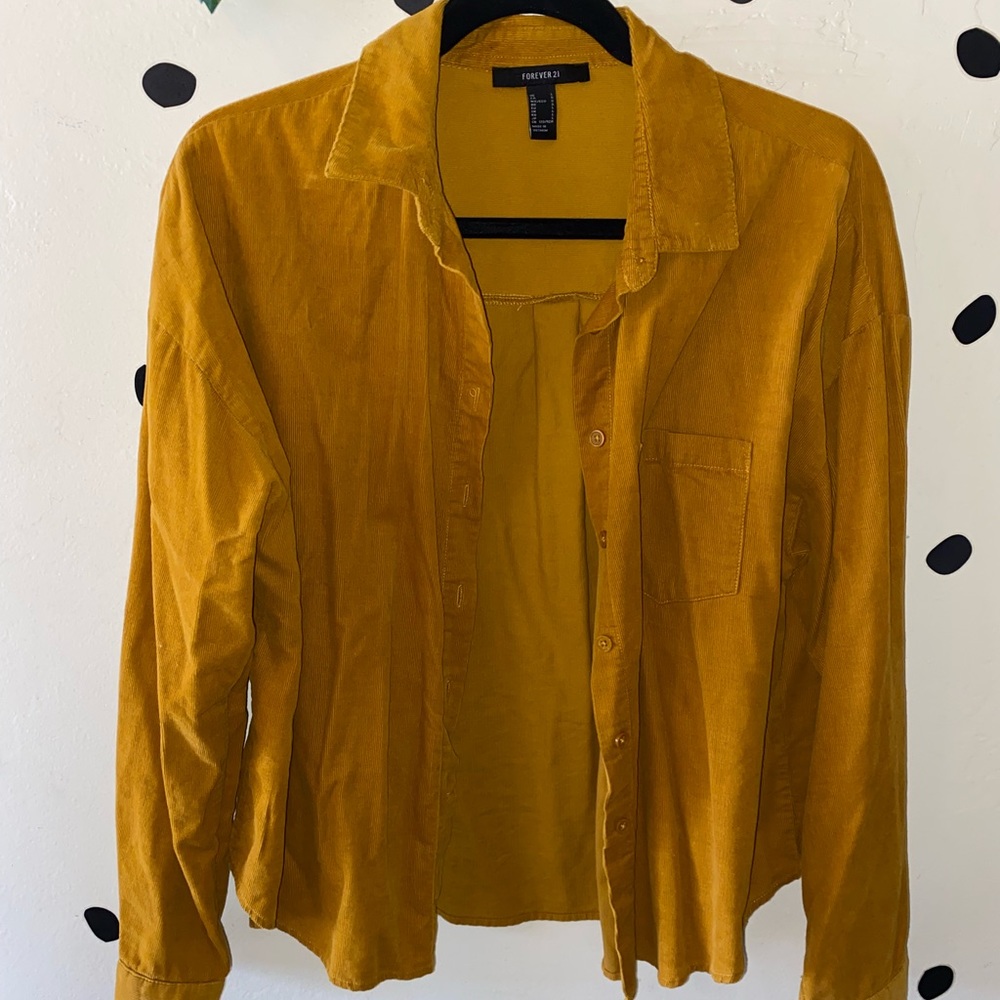 F21 Corduroy Button Down